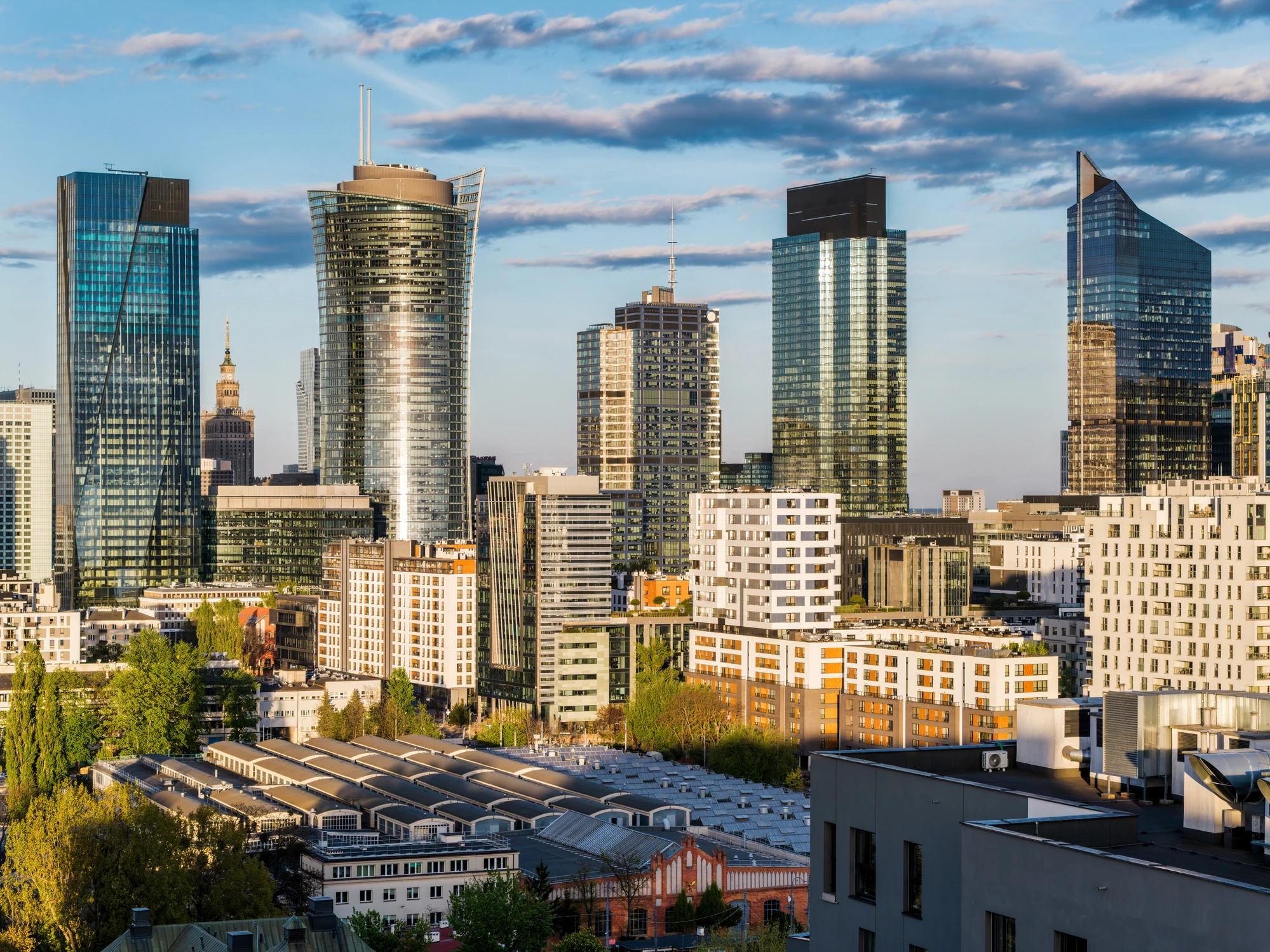 Pałac i wieżowiec Warszawa Aleje Jerozolimskie